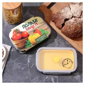Складной контейнер "Польза вкуса", 800 мл