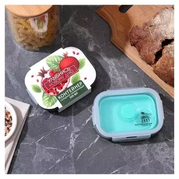 Складной контейнер "Улыбнись новому дню", 350 мл