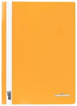 Скоросшиватель пластиковый юнландия, А4, 130/180 мкм, желтый 228677