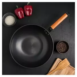 Сковорода-wok «Жаклин», D=32 см, деревянная ручка