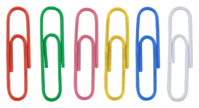 Скрепки Attache Economy полимерные, 50 мм, негофрированные, 50 шт. в уп