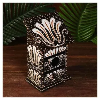 Скворечник расписной "Узорчатый" 12х15х25 см