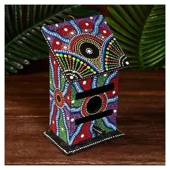 Скворечник расписной "Яркий" 15х15х25 см