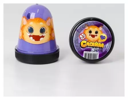Слайм Cream-slime с ароматом черничного йогурта