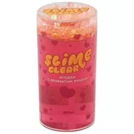 Слайм (Лизун) "Clear Slime. ягодка", с ароматом вишни, 250 г, волшебный мир, S130-34