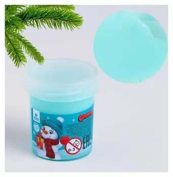 Слайм «Снеговик», мята, 40г