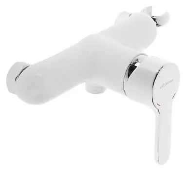 Смеситель для душа Accoona A3167g, однорычажный, белый