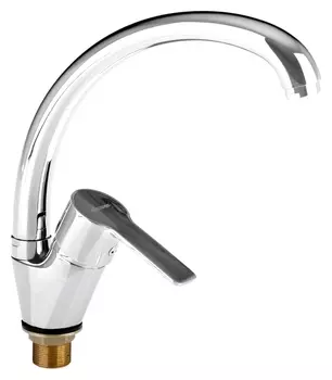 Смеситель для кухни Accoona A4008, однорычажный, с гайкой, хром