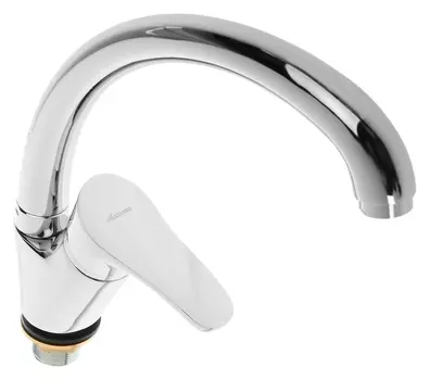 Смеситель для кухни Accoona A4061, однорычажный, силумин, хром
