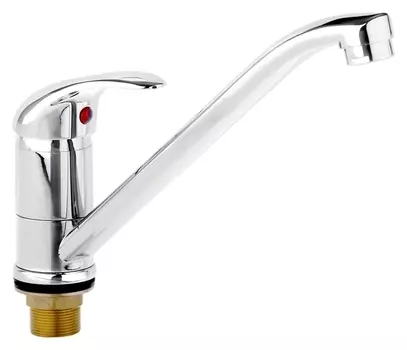 Смеситель для кухни Accoona A4152, однорычажный, с гайкой, хром