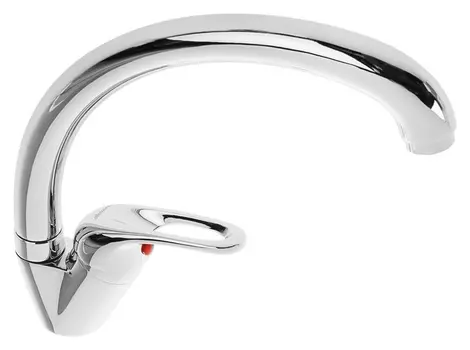 Смеситель для кухни Accoona A5060, однорычажный, силумин, хром