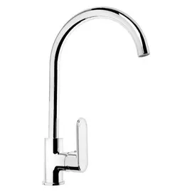 Смеситель для кухни Aflorn "Nancy", поворот. излив, с гайкой, картридж 35мм, подводка 60см