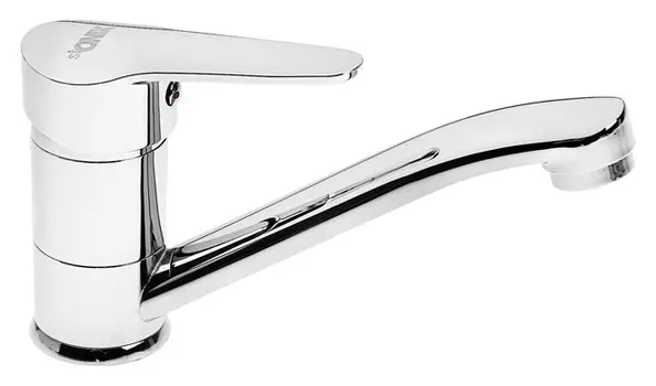 Смеситель для кухни Onix а-1104, однорычажный, короткий излив, хром