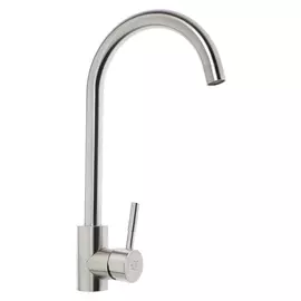 Смеситель для кухни RMS Sus124-017f, однорычажный, высокий излив, нержавеющая сталь