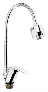 Смеситель для кухни Zein 2101, гибкий излив, картридж 40 мм, хром