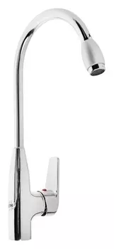 Смеситель для кухни Zein Z2071, высокий, картридж керамика 35 мм, латунь, хром