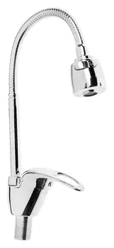 Смеситель для кухни Zein Z2072, гибкий излив, картридж керамика 40 мм, латунь, хром