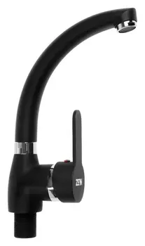 Смеситель для кухни Zein Z2231, излив "Утка", картридж керамика 40 мм, черный