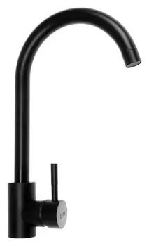 Смеситель для кухни Zein Z2387, однорычажный, картридж керамика 40 мм, нержавеющая сталь, черный 7