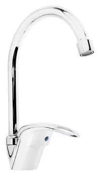 Смеситель для кухни Zein Z3103, однорычажный, высокий излив, хром