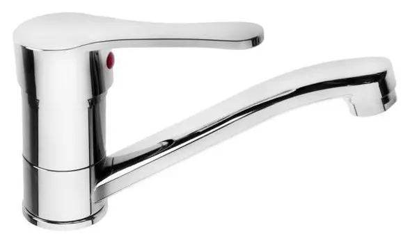 Смеситель для кухни Zein Z60350152, картридж 35 мм, излив 15 см, без подводки, хром