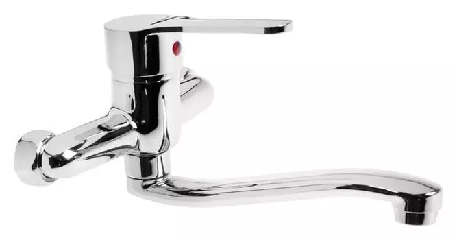 Смеситель для кухни Zein Z67350152, настенный, картридж 35 мм, хром