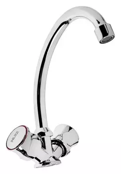 Смеситель для кухни Zein Zc2020, кран-букса латунь 1/2", без подводки, хром