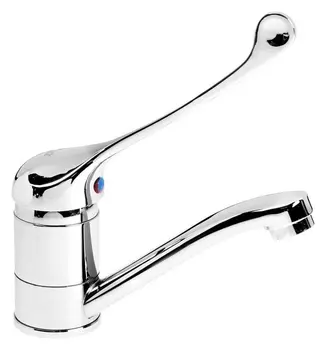 Смеситель для кухни Zein Zc2037, картридж керамика 35 мм, излив 15 см, без подводки, хром