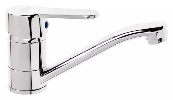 Смеситель для кухни Zein Zc2038, картридж керамика 35 мм, излив 20 см, без подводки, хром
