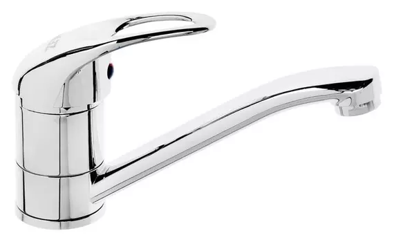 Смеситель для кухни Zein Zc2039, картридж керамика 35 мм, излив 20 см, без подводки, хром