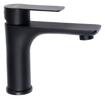 Смеситель для раковины Accoona A90207f, однорычажный, длина излива 122 мм, черный