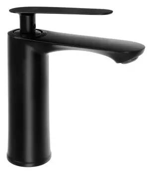 Смеситель для раковины Zein Z2077f, картридж 35 мм, латунь, черный