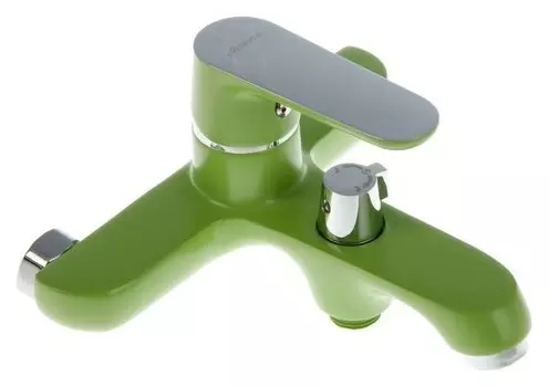 Смеситель для ванны Accoona A6366k, однорычажный, с шаровым переключателем, зеленый