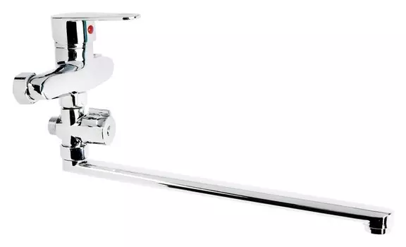 Смеситель для ванны Istok Life Standard 0402.775, без душевого набора, длинный излив, хром