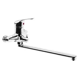 Смеситель для ванны "Олимп" ос2721, однорычажный, длина излива 30 см, хром