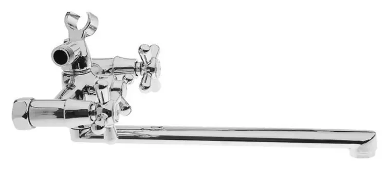 Смеситель для ванны Roegen Rp120b, двухвентильный, цинк, хром