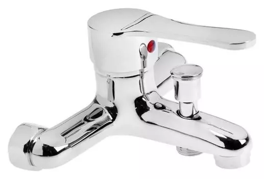 Смеситель для ванны Zein Z90350152, картридж 35 мм, с душевым набором, хром