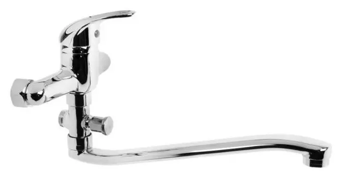 Смеситель для ванны Zein Z95350151, картридж 35 мм, с душевым набором, хром