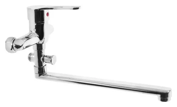 Смеситель для ванны Zein Z95350152, картридж 35 мм, с душевым набором, хром