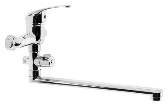 Смеситель для ванны Zein Z95350252, картридж 35 мм, с душевым набором, хром