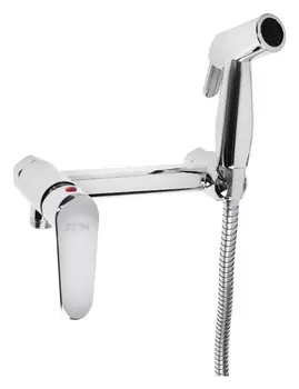 Смеситель с гигиеническим душем Zein, картридж керамика 35 мм, цинк, хром