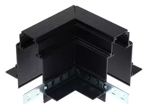 Соединитель для магнитного шинопровода Wolta Wml-rmc/02b, угловой, черный