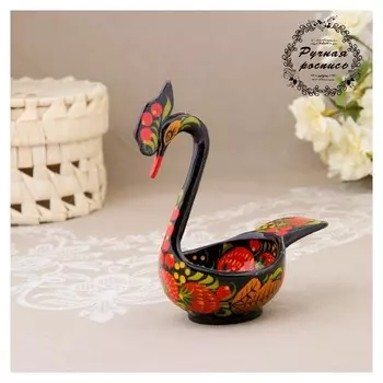 Солонка «Павлин», 12×7×14 см, хохлома