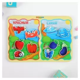 Сортер Какая разница? Красный-синий на липучках