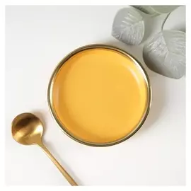 Соусник «Акварель», 10×1,5 см, цвет жёлтый
