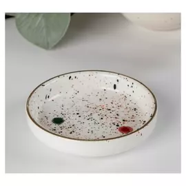 Соусник «Алиса», 9,8×9,8×2 см, цвет белый