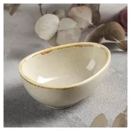 Соусник «Опал», 10×8×4,3 см, цвет бежевый