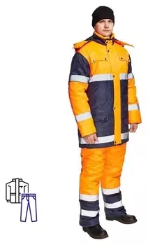 Спец.костюм костюм зимний спектр-1 кур/бр.(Р.56-58)р.182-188