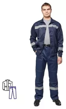 Спец.одежда летняя костюм муж. л22-кбр т.син. (Р.60-62) 194-200