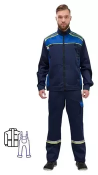 Спец.одежда летняя костюм муж. л26-кпк син/вас (Р.44-46) 170-176